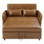 Fauteuil convertible surdimensionné de 51,57 po avec trois ports USB pour petit espace-1877747737