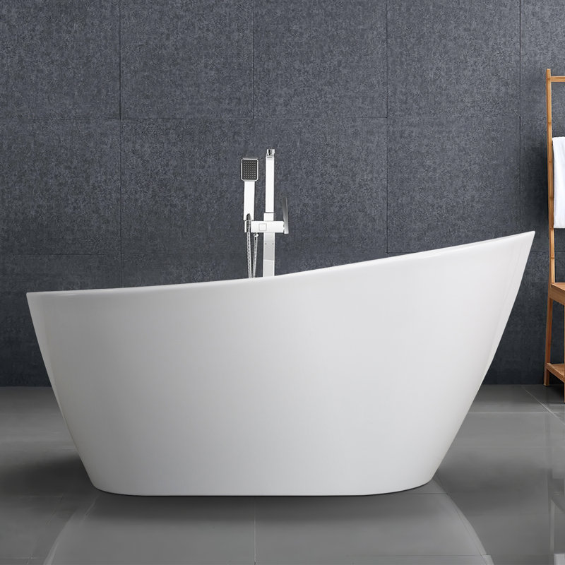 Matrim 170mm x 80mm Freestanding Soaking Acrylic Bathtub