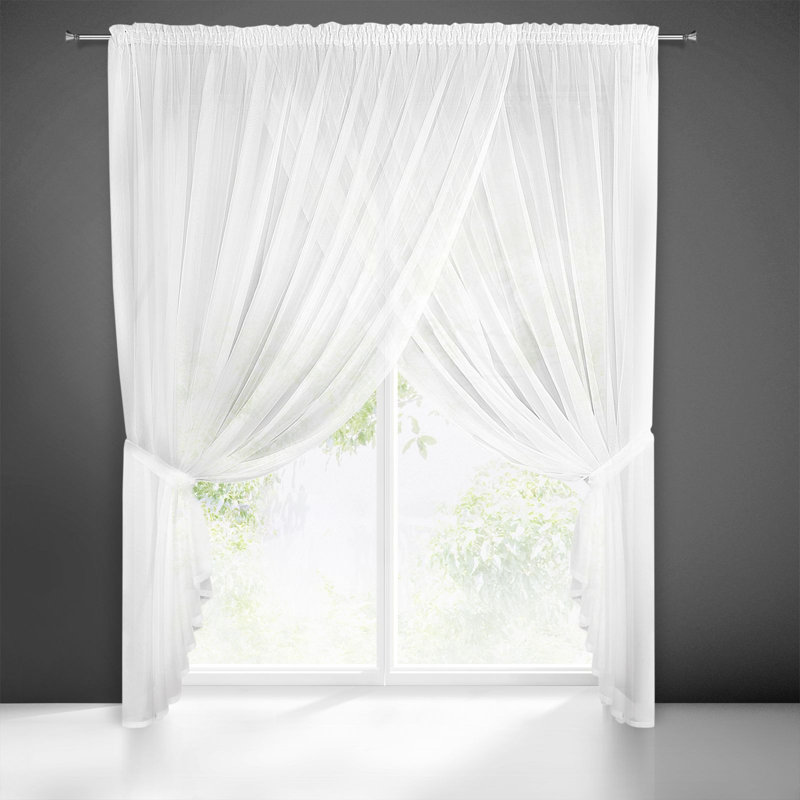 Keppler Slot Top Semi Sheer Curtain