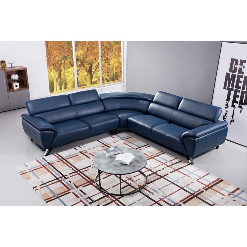 Canapé modulaire en cuir 119 po
