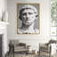 Caesar' Framed Graphic Art Print on Canvas
