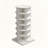 Gray 360 Rotating 6-Layer Shoe Cabinet-1008693347-1008693348