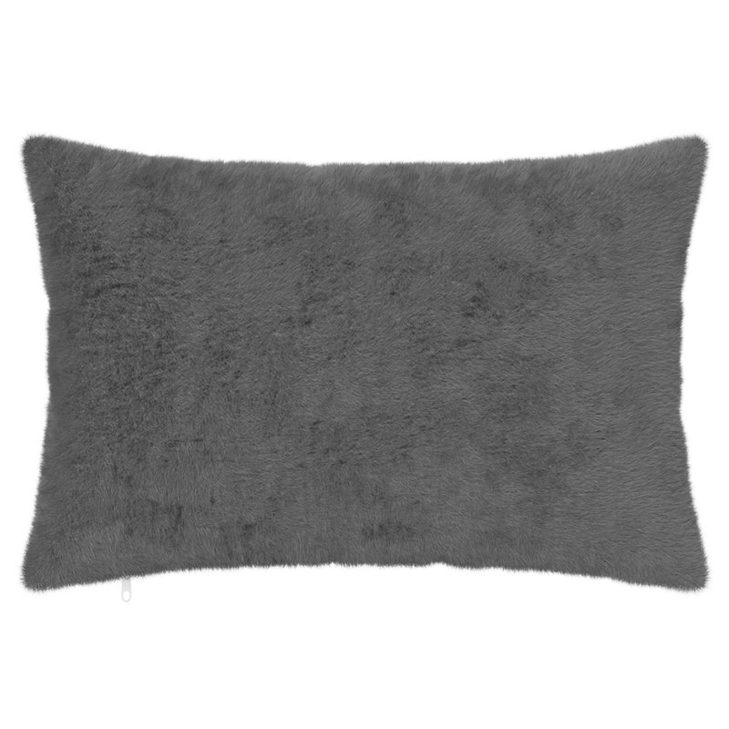 Black Cushion Cover, Rectangle 40cmH x 60cmW, Dark Grey
