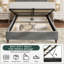 Velvet Ottoman Storage Bed With Button-Tufted Scroll Headboard-1428958721-1428958723