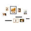 Engineered Wood Picture Frame - Set of 7 with Mat-2063421981