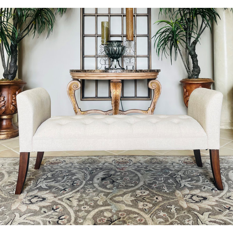Dalaman Rayon / Viscose Upholstered Bench