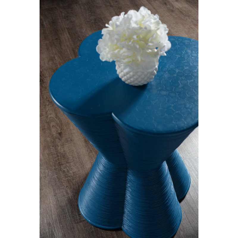 Block End Table, Navy Blue