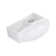 16"L x 11"W White Ceramic Wall Mount Bathroom Sink with Overflow