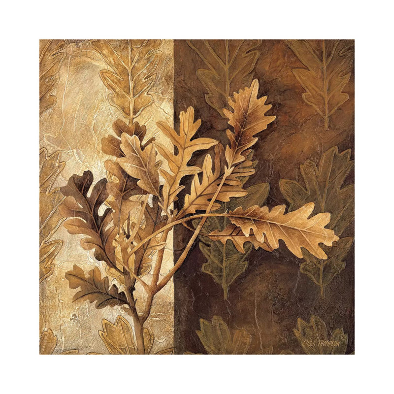 Leaf Patterns I by Linda Thompson - Wrapped Canvas Painting, 30.48cm H x 30.48cm W x 1.91cm D
