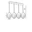 Crelake 4 - Light Kitchen Island Pendant