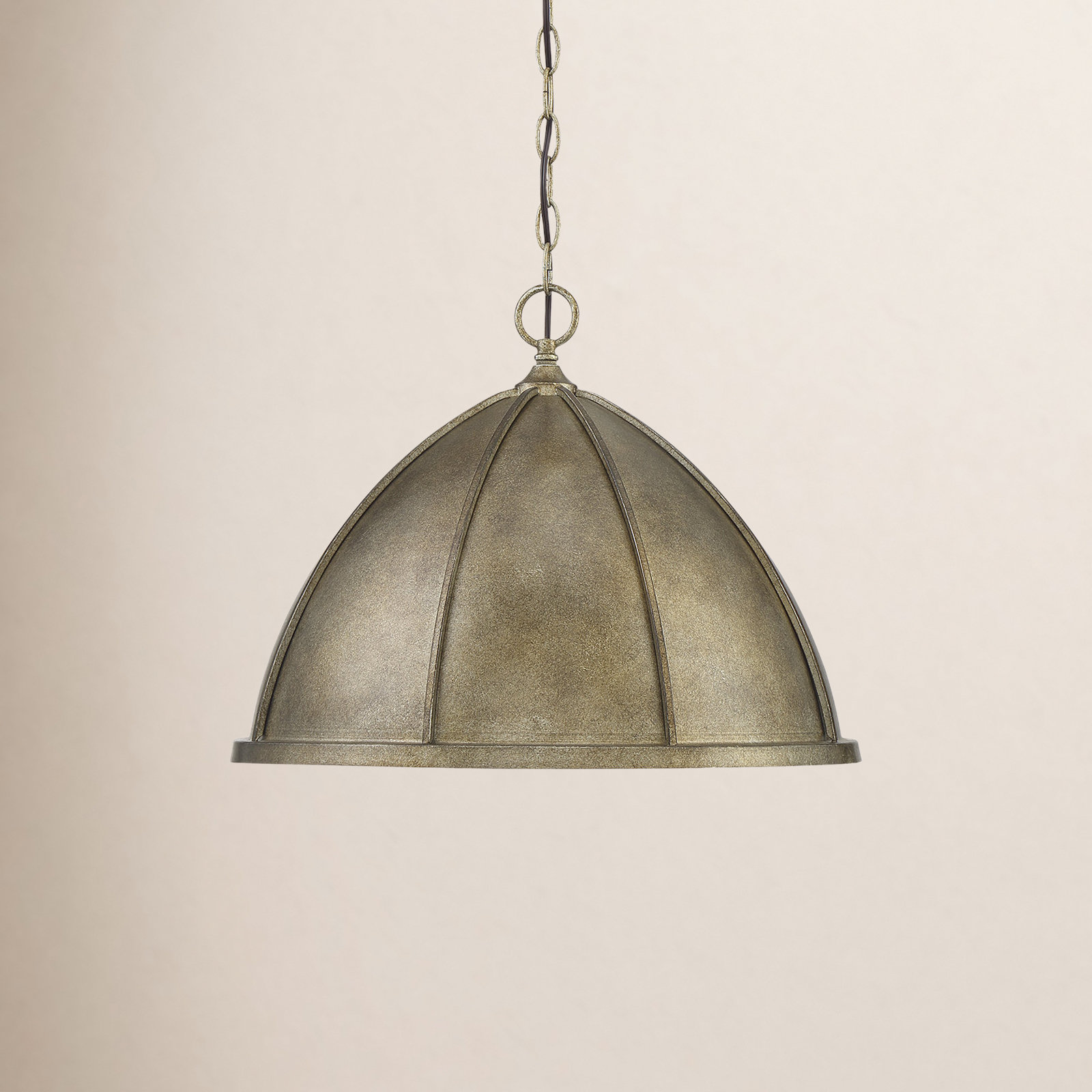 Single Light Metal Dimmable Pendant, Gold