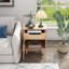 Table de chevet en bois naturel