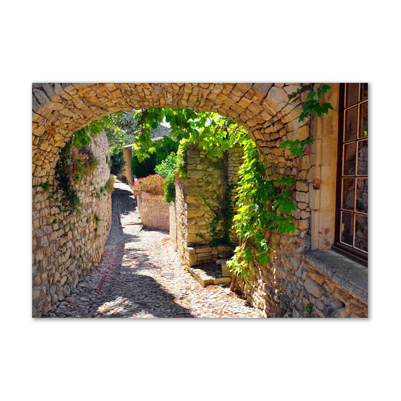 A Charming Street - Wrapped Canvas Print