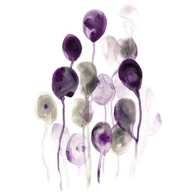 Plum Pods I by June Erica Vess - Wrapped Canvas Print