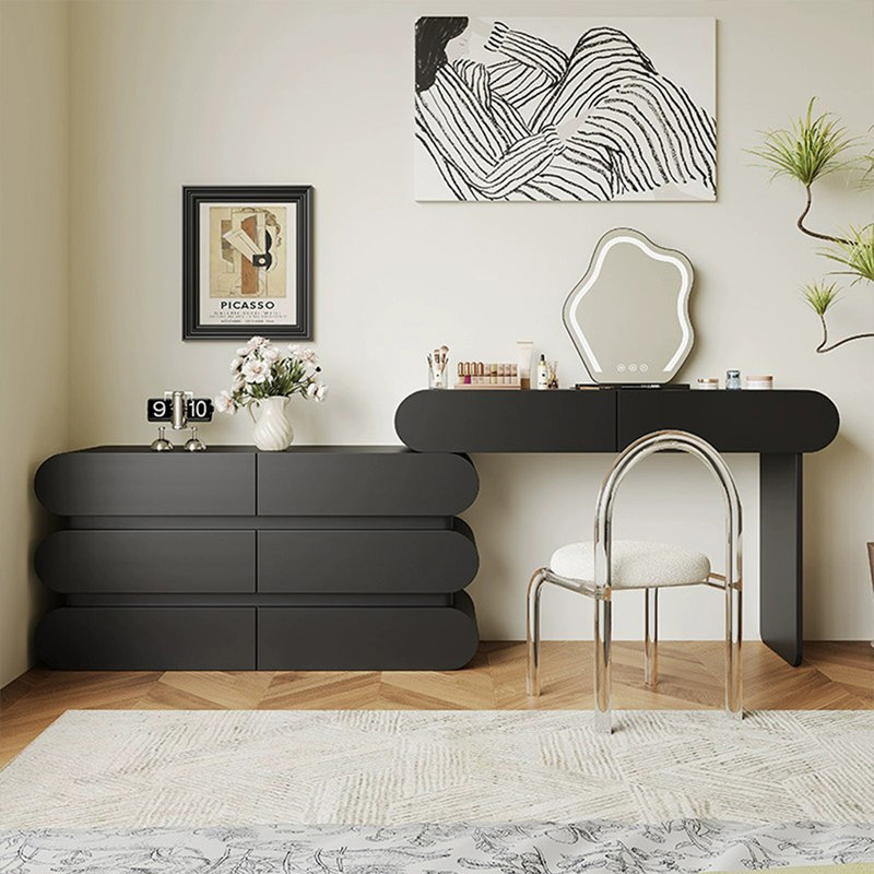 Makeup Vanity with Light mirror,8 drawers,1 chair