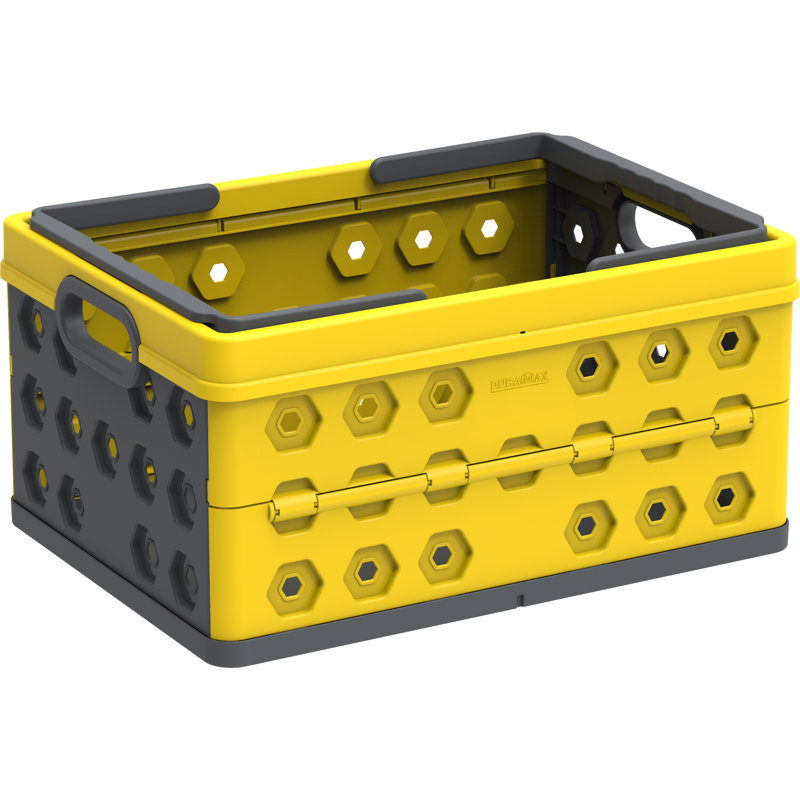 Duramax Building Products Plastic Crate, Yellow