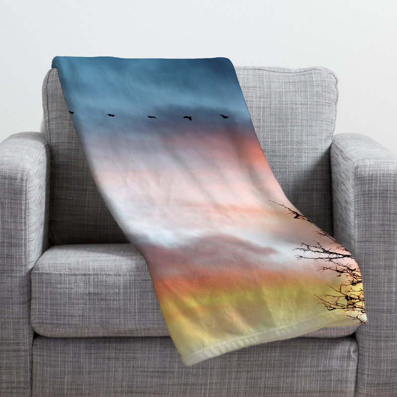 Bird Wanna Whistle Throw Blanket, Large
