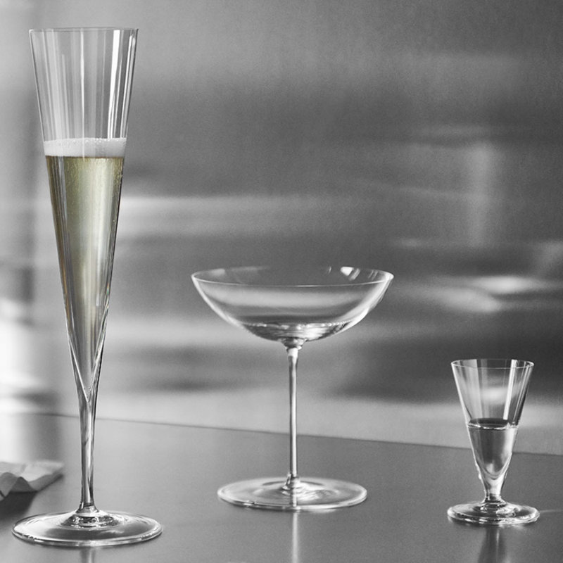 Geometry Handmade Margarita Glass