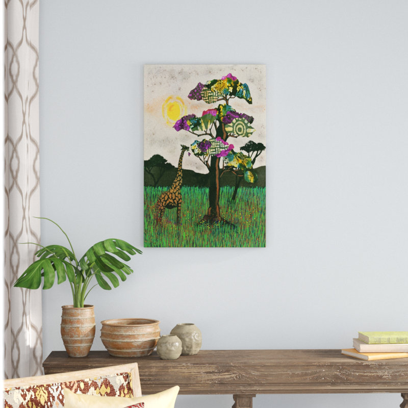 «Planes of Afrique II», peinture sur toile, H 36 po x l 24 po