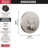 Delta Round Contemporary Push-Button Shower Valve Trim, Stainless (Valve Not Included)-128551152