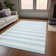 Kinslee Washable Striped Indoor / Outdoor Rug