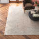 Verina Chevron Handmade Cotton Gray/Cream Area Rug