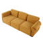 Longueur de 93 po, canapé modulaire tendance, structure en fer, canapé en chenille, jaune, convient au salon, à la chambre à coucher-1447375913-1447375914