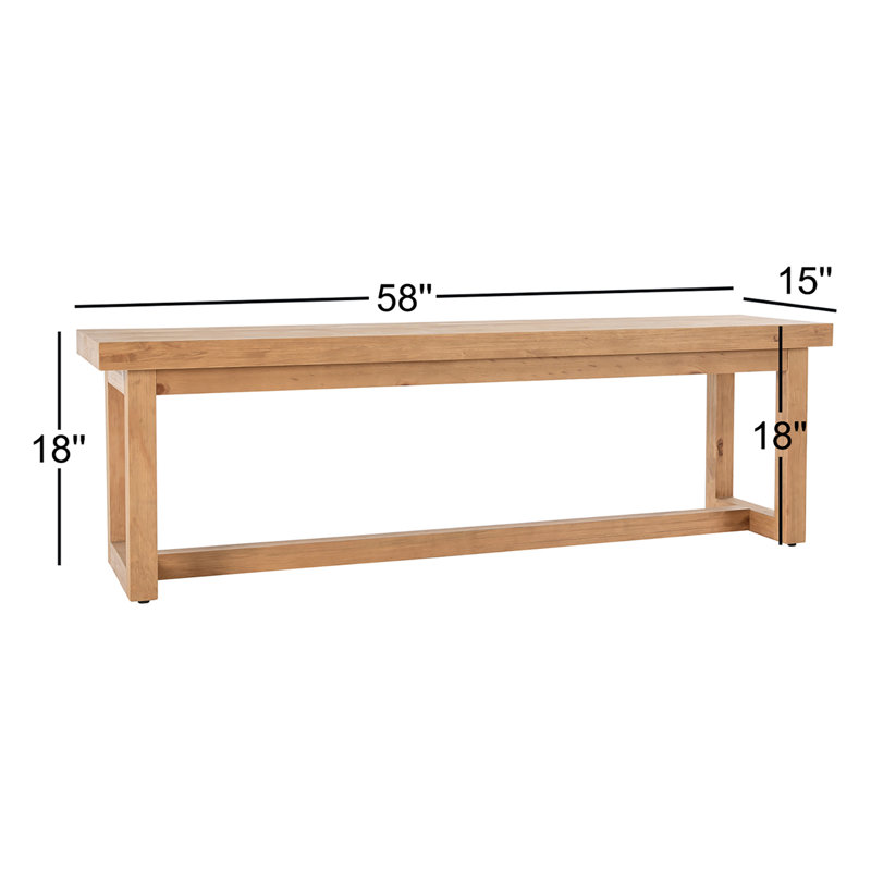 Fenmore Solid Wood Dining Bench