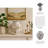 Decorative Ceramic Chinoiserie Flower Vase For Home Decor - Contemporary Tall Table Vase For Living Room Or Dining Room Decor - 10", White & Brown