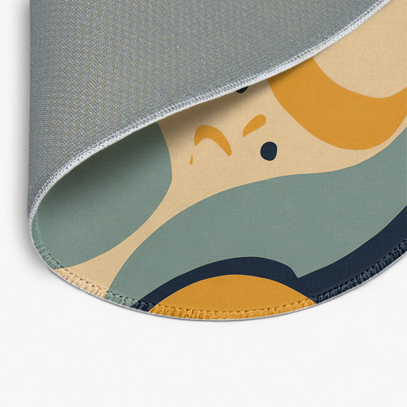 Tapis intérieur et extérieur Funky Ripple, Rond 5 pi