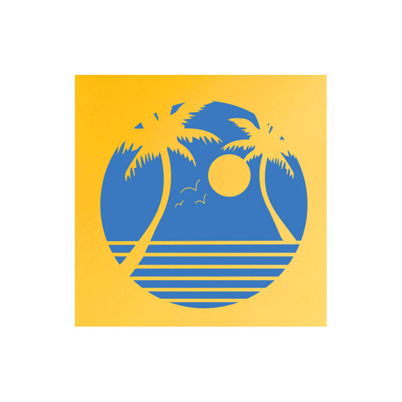 Nautical & Beach Non-Wall Damaging Wall Decal, Blue