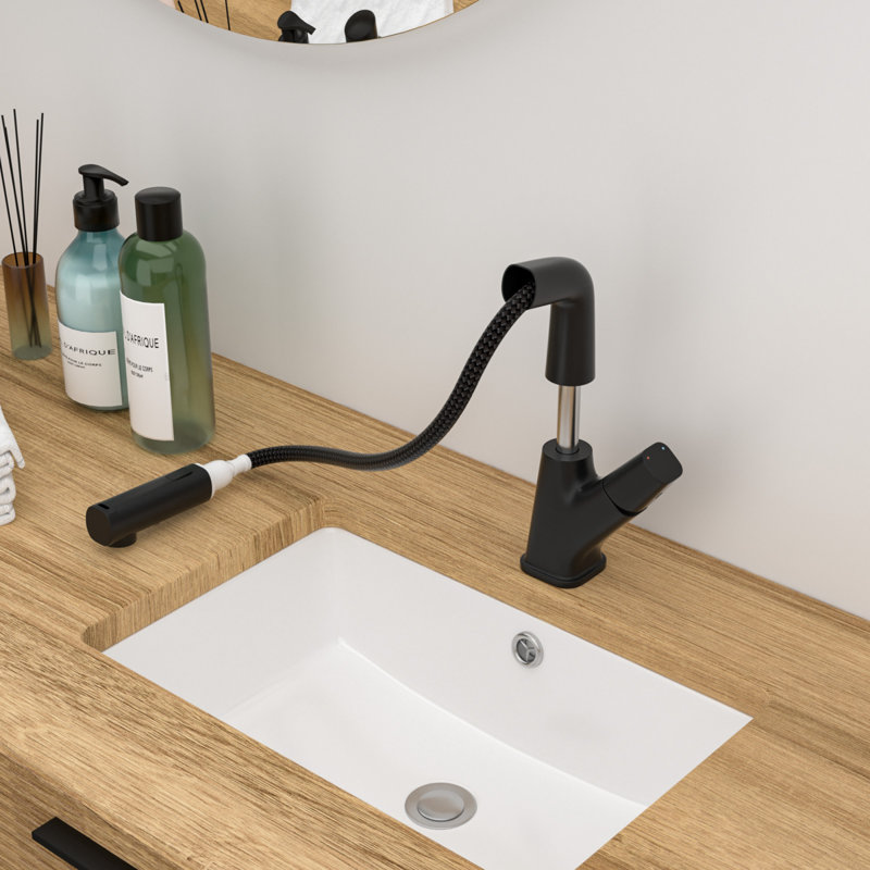 Versatile Pull-down Stainless Steel Faucet With Three-mode Stream For Effortless Bathroom Use
