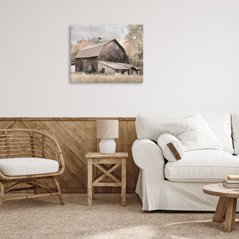 Toile grange beige rustique par Lori Deiter, H 24 po x l 30 po