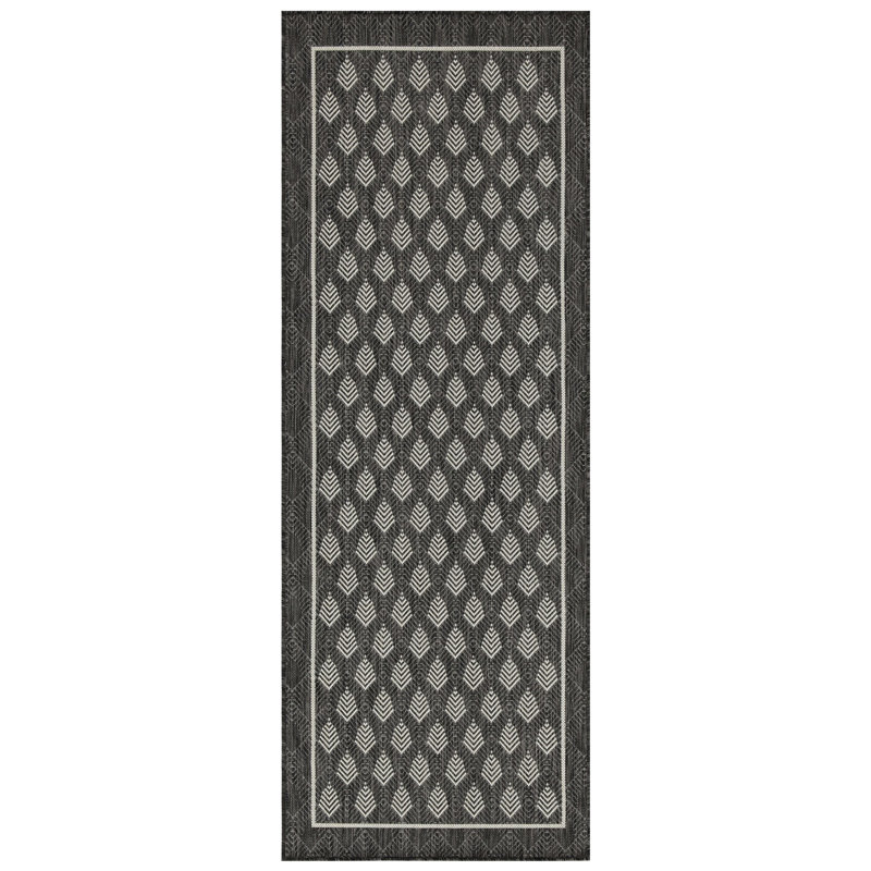 7Ft. 10In. X 10Ft. 3In. Sunshine Rug, Anthracite - , , Stain , Polypropylene For Indoor/Outdoor Use High Traffic Areas, Indoor And Outdoor