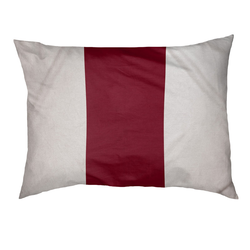 Coussin Ohio Football, Moyen (l 28 po x P 18 po x H 6 po), Blanc / Marron