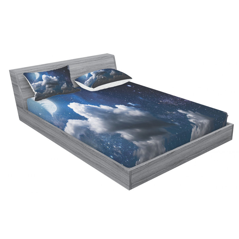 Microfiber Sheet Set, Queen Sheet Set with Fitted Sheet