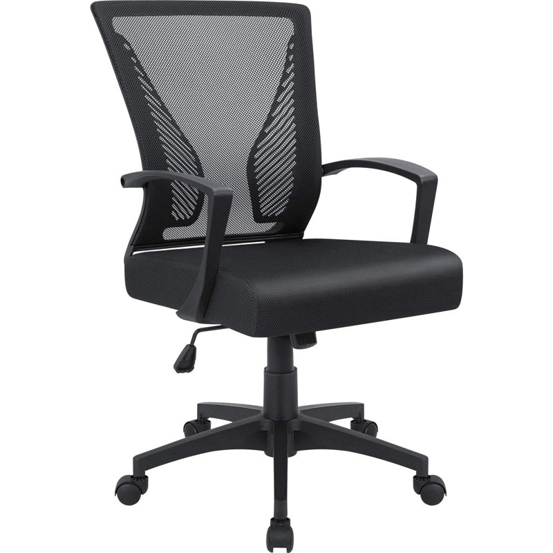 Chair Mesh Task Chair, Black/Black
