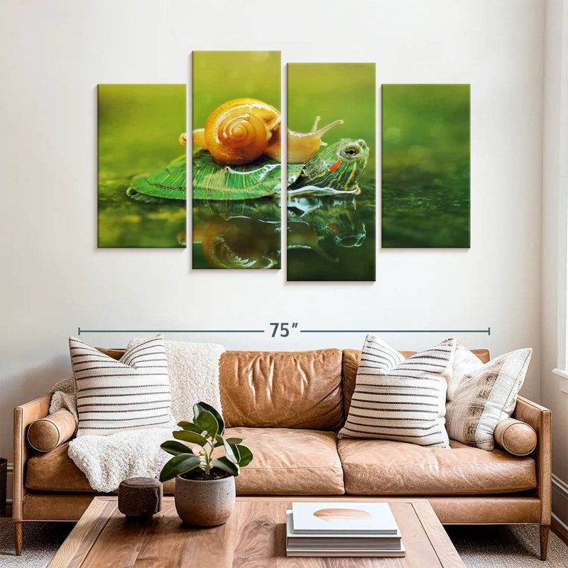 Brampt Snail On Turtle, 42" H x 68" W