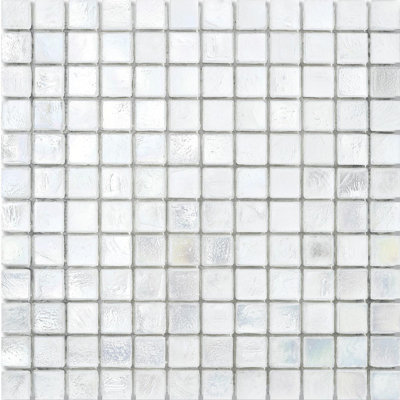 Cotton 7/8" x 7/8" Cubes Glass Mosaic