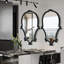 Miroir mural en bois massif (ensemble de 2)-106915508
