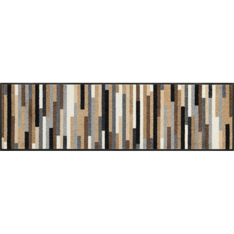 Mikado Non-Slip Doormat, Rectangular 35 x 120cm, Brown