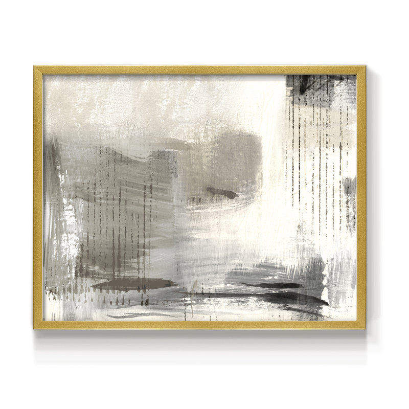Soirée ombre subtile - reproduction encadrée - réaménageable, H 11 po x l 14 po, Doré
