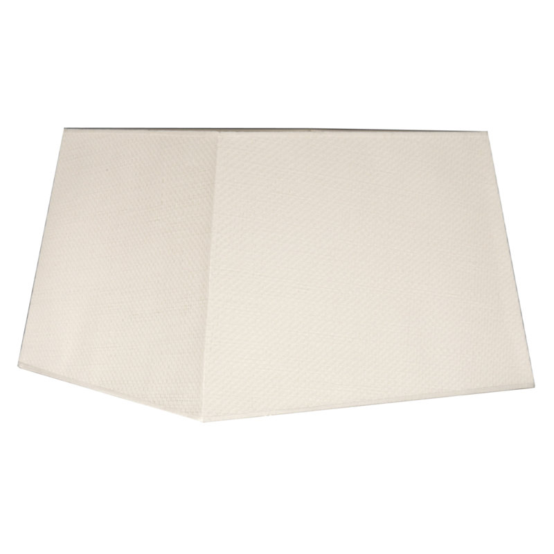 30cm H Rectangle Lamp Shade, Cream