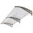 HT-200 X 100 Household Application Door & Window Rain Cover Eaves Canopy Silver & Gray Bracket
