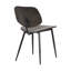 Fauteuils de salle à manger Salonis Mid-Century en bois noir avec dossier solide-1425938600