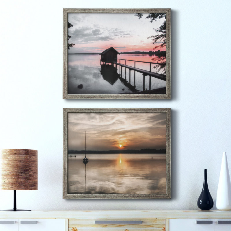 «Sunset» - ensemble de 2 photos encadrées