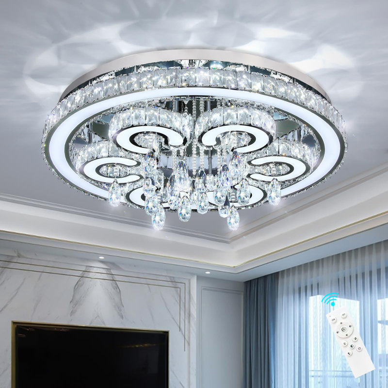 Lustre en cristal Glam, Argent argent