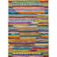 Jubilee Striped Handmade Tufted Wool Orange/Purple/Blue Area Rug-12311680
