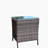 Outdoor Patio Furniture Coffee Table With Clear Tempered Glass-1282092347