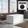 67" x 32" Freestanding Soaking Acrylic Rectangular Bathtub with Reversible Drain